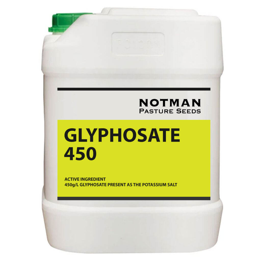 Glyphosate 450 Herbicide - Notman Pasture Seeds Australia